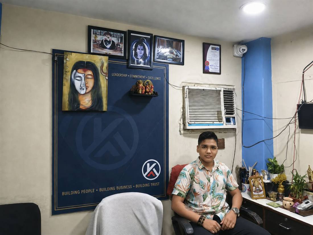 K. Saha at the ARSTOX PRIVATE LIMITED office