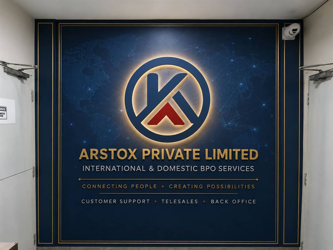 ARSTOX PRIVATE LIMITED name board at our Kolkata office